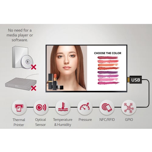 Écran d'affichage numérique LG 55UM3DF-B - 55" (1397 mm) LCD