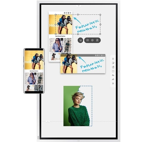 65IN FLIP 2.0 DIGITAL FLIPCHART ADV IR TCH W/PASSIVE PEN 4PTS DRWNG