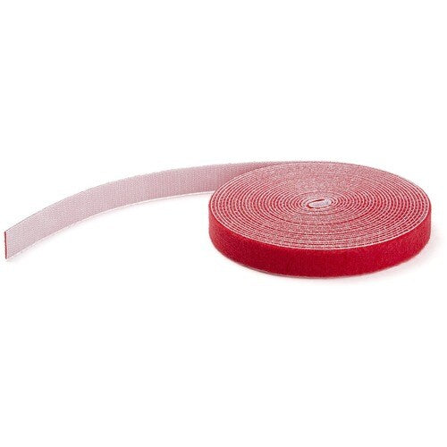 StarTech.com 100ft. Hook and Loop Roll - Red - Cable Management (HKLP100RD) - 10