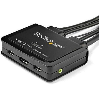 Commutateur KVM HDMI 2 ports USB 4K 60 Hz indépendant du système d'exploitation