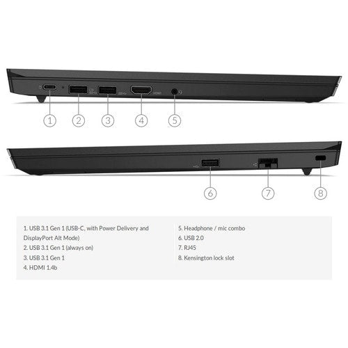 FR TOPSELLER E15 BLK I5-10210U 1.6G W10P64 8GB 256GB PCIE
