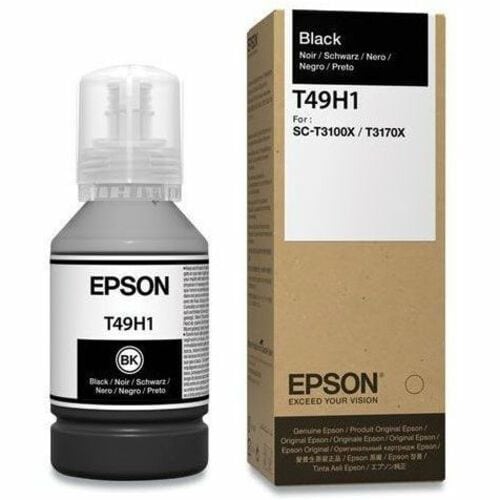 Bouteille d'encre noire Epson T49H, 140 ml - Jet d'encre - Noir - 140 ml