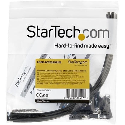 20CABLES DE SEGURIDAD CON ADAPTADOR DE CABLE DE ACERO