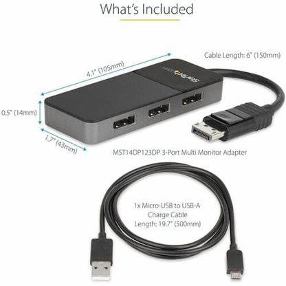 Répartiteur DisplayPort 1.4 à 3 ports StarTech.com