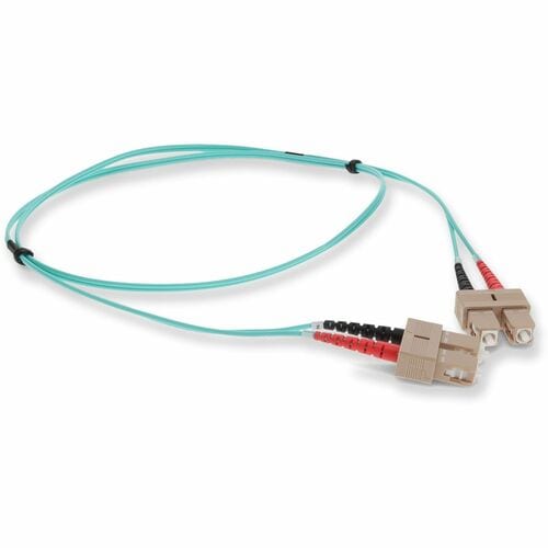 Câble fibre optique duplex Aqua OM3 OFNR (Riser) de 0,5 m SC (mâle) vers SC (mâle)