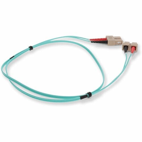 Câble fibre optique duplex Aqua OM3 OFNR (Riser) de 0,5 m SC (mâle) vers SC (mâle)