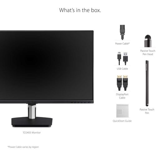 Monitor táctil LCD ViewSonic TD2455 de 24" - 16:9 - 6 ms
