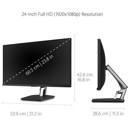 Monitor táctil LCD ViewSonic TD2455 de 24" - 16:9 - 6 ms