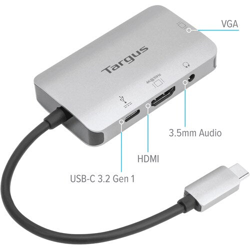 Adaptador de vídeo único USB-C de Targus con paso PD de 100 W