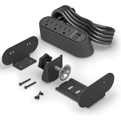 Centre d'alimentation de bureau Wiremold à 3 prises