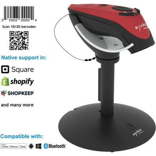 Escáner de código de barras universal Socket Mobile DuraScan D740, v20 - Conexión inalámbrica
