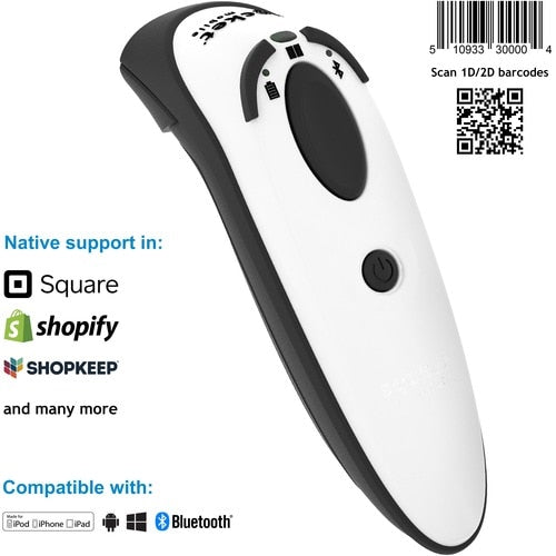 Socket Mobile DuraScan® D740, lecteur de codes-barres universel, blanc - connexion sans fil