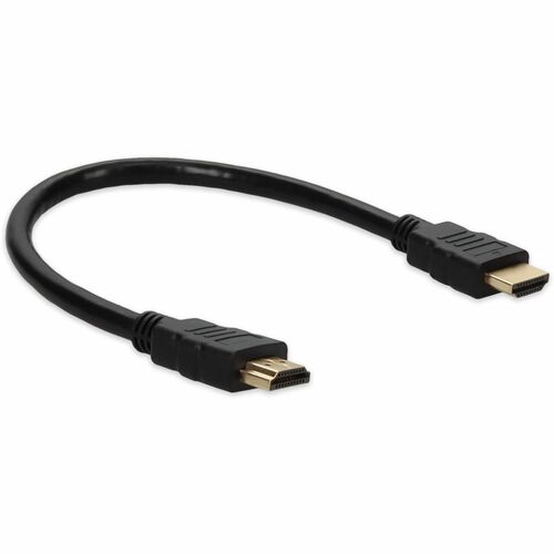 AddOn 1ft HDMI 1.4 Male to Male Black Cable For Resolution Up to 4096x2160 (DCI 4K)