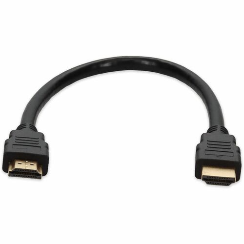 AddOn 1ft HDMI 1.4 Male to Male Black Cable For Resolution Up to 4096x2160 (DCI 4K)