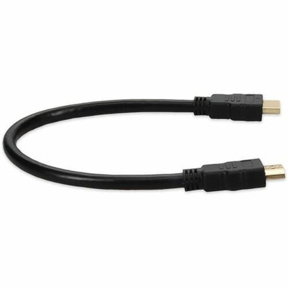 AddOn 1ft HDMI 1.4 Male to Male Black Cable For Resolution Up to 4096x2160 (DCI 4K)