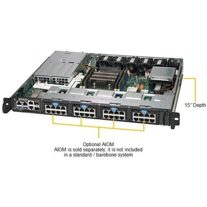 Supermicro SuperServer 1019D-16C-FRN5TP 1U Rack-mountable Server - Xeo