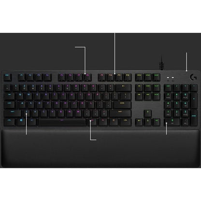 Teclado mecánico para juegos Logitech G513 CARBON LIGHTSYNC RGB con GX