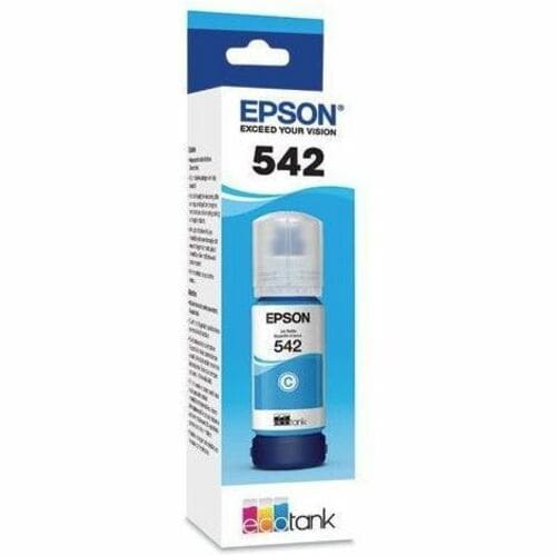 Bouteille d'encre cyan colorant T542 avec capteur SENSORMATIC