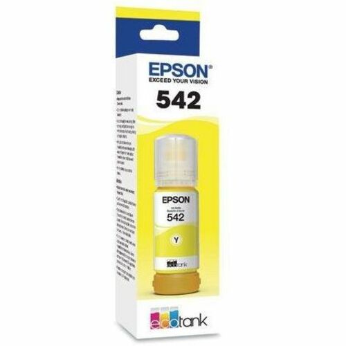 Bouteille d'encre jaune colorante T542 avec capteur SENSORMATIC
