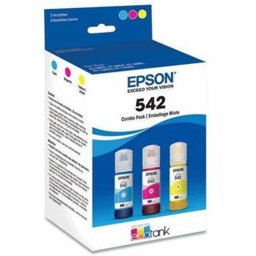 Bouteille d'encre combinée couleur colorante T542 avec capteur SENSORMATIC