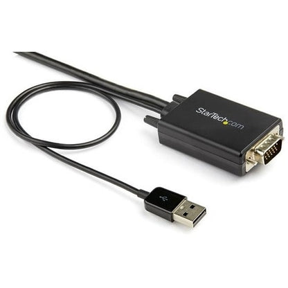 Câble convertisseur VGA vers HDMI StarTech.com de 2 m avec prise en charge audio USB