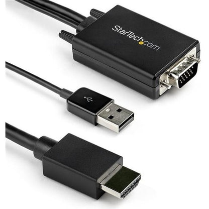 Câble convertisseur VGA vers HDMI StarTech.com de 2 m avec prise en charge audio USB