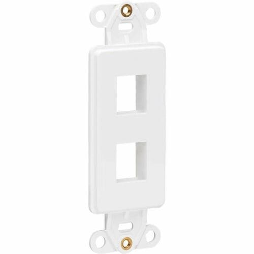 Inserto de placa central Tripp Lite by Eaton, estilo Decora, vertical, 2 polos