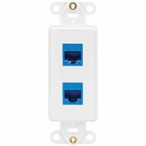Tripp Lite by Eaton Center Plate Insert, Decora Style - Vertical, 2 Po