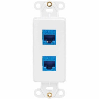 Tripp Lite by Eaton Center Plate Insert, Decora Style - Vertical, 2 Po
