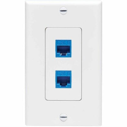 Tripp Lite by Eaton Center Plate Insert, Decora Style - Vertical, 2 Po