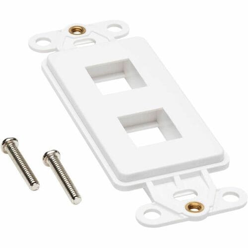 Tripp Lite by Eaton Center Plate Insert, Decora Style - Vertical, 2 Po