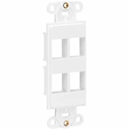 Tripp Lite by Eaton Center Plate Insert, Decora Style - Vertical, 4 Po