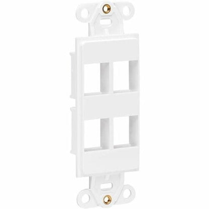 Tripp Lite by Eaton Center Plate Insert, Decora Style - Vertical, 4 Po