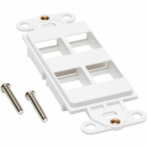 Tripp Lite by Eaton Center Plate Insert, Decora Style - Vertical, 4 Po