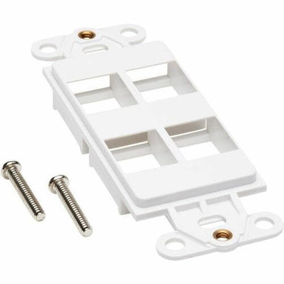 Tripp Lite by Eaton Center Plate Insert, Decora Style - Vertical, 4 Po