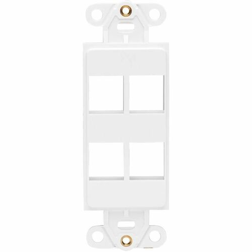 Tripp Lite by Eaton Center Plate Insert, Decora Style - Vertical, 4 Po