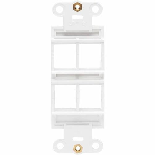Tripp Lite by Eaton Center Plate Insert, Decora Style - Vertical, 4 Po