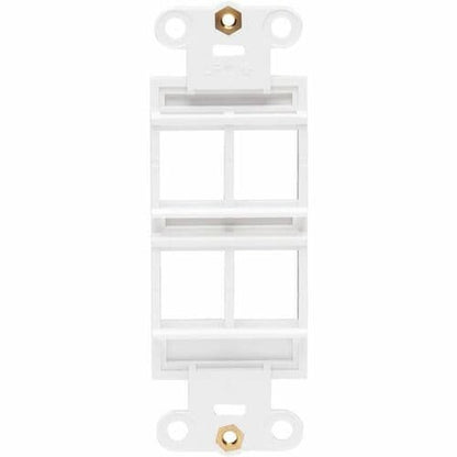 Tripp Lite by Eaton Center Plate Insert, Decora Style - Vertical, 4 Po