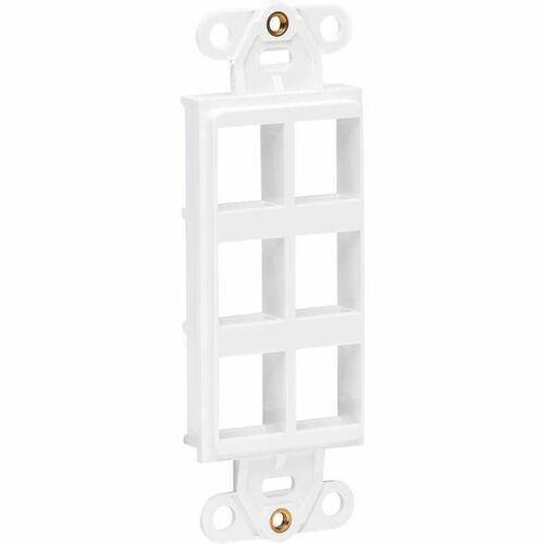 Inserto de placa central Tripp Lite by Eaton, estilo Decora, vertical, 6 polos