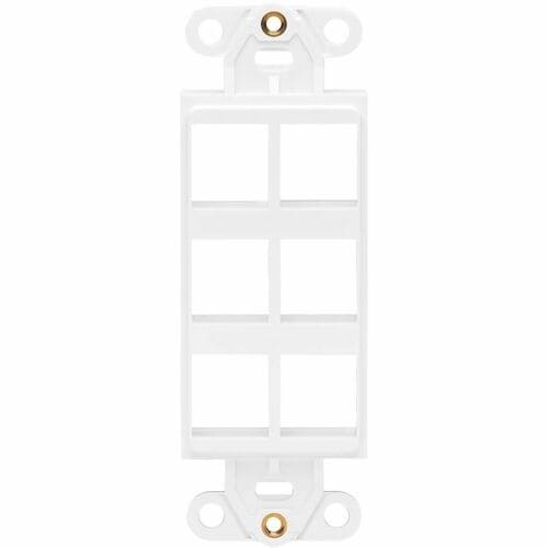 Inserto de placa central Tripp Lite by Eaton, estilo Decora, vertical, 6 polos