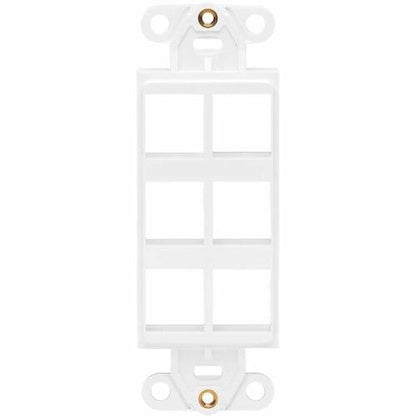 Inserto de placa central Tripp Lite by Eaton, estilo Decora, vertical, 6 polos