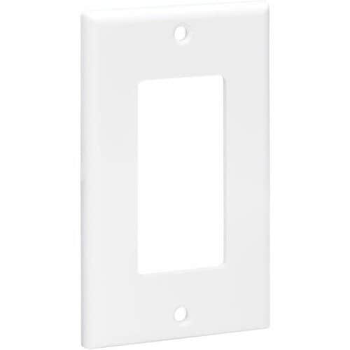 Placa frontal de una sola unidad de Tripp Lite by Eaton, estilo Decora, vertical, blanca