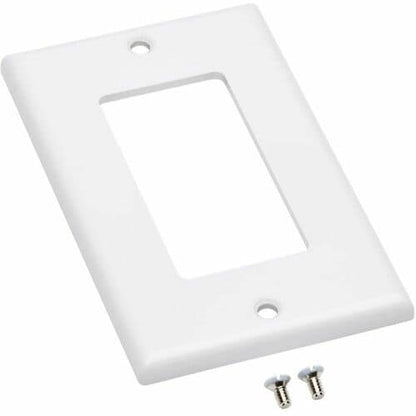 Tripp Lite by Eaton Single-Gang Faceplate, Decora Style - Vertical, Wh