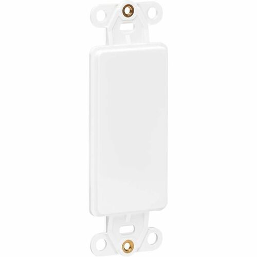 Inserto de placa central Tripp Lite by Eaton, estilo Decora, vertical, blanco