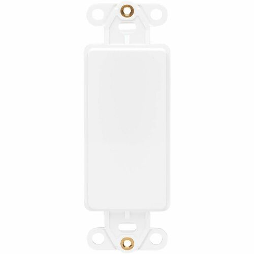 Tripp Lite by Eaton Center Plate Insert, Decora Style - Vertical, Blan