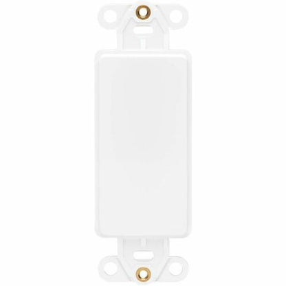 Tripp Lite by Eaton Center Plate Insert, Decora Style - Vertical, Blan