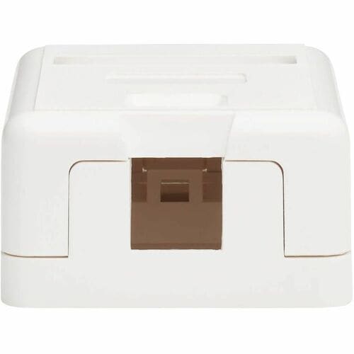 Tripp Lite by Eaton Surface-Mount Box for Keystone Jack - 1 Port, Whit