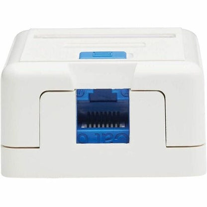 Tripp Lite by Eaton Surface-Mount Box for Keystone Jack - 1 Port, Whit