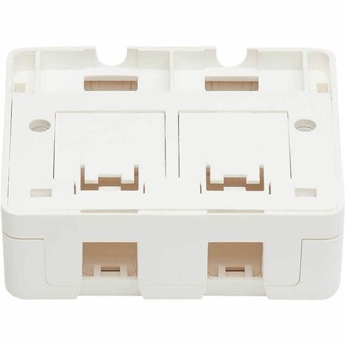 Tripp Lite by Eaton Surface-Mount Box for Keystone Jacks - 2 Ports, Wh