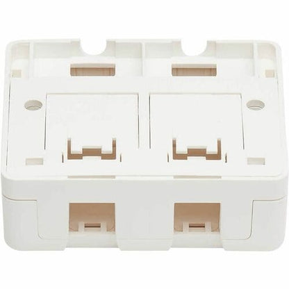 Tripp Lite by Eaton Surface-Mount Box for Keystone Jacks - 2 Ports, Wh